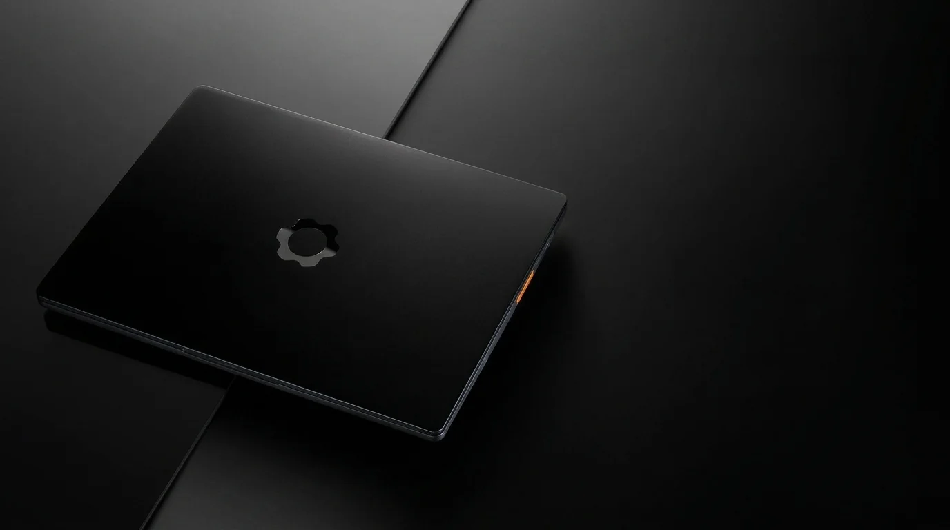 An angled view of the new Framework Laptop 13 Pro (2026) in the signature Graphite finish. The image showcases the sleek, slab-style CNC-milled aluminum chassis, the 13.5-inch 2.8K touchscreen display with squared corners, and the industry-first modular LPCAMM2 memory slot visible through a cutaway.