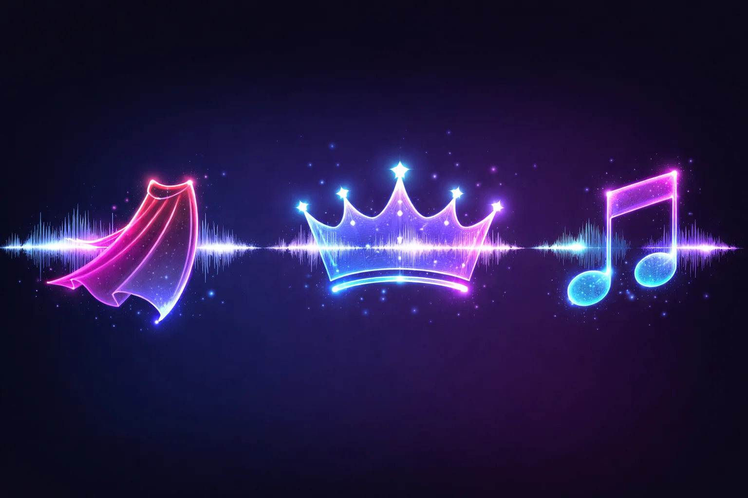 A digital illustration of a glowing globe surrounded by various language speech bubbles and a microphone icon, representing the multilingual capabilities of a free AI voice generator.