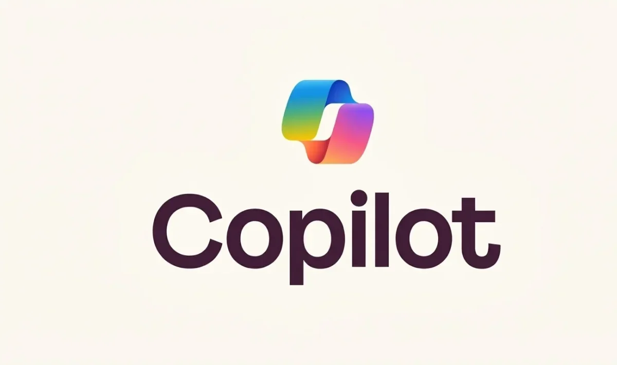 The Microsoft Copilot logo, a colorful stylized 'C' in blue, green, and orange gradients, centered on a light background. Copilot is featured as a leading ChatGPT alternative for enterprise and personal productivity.