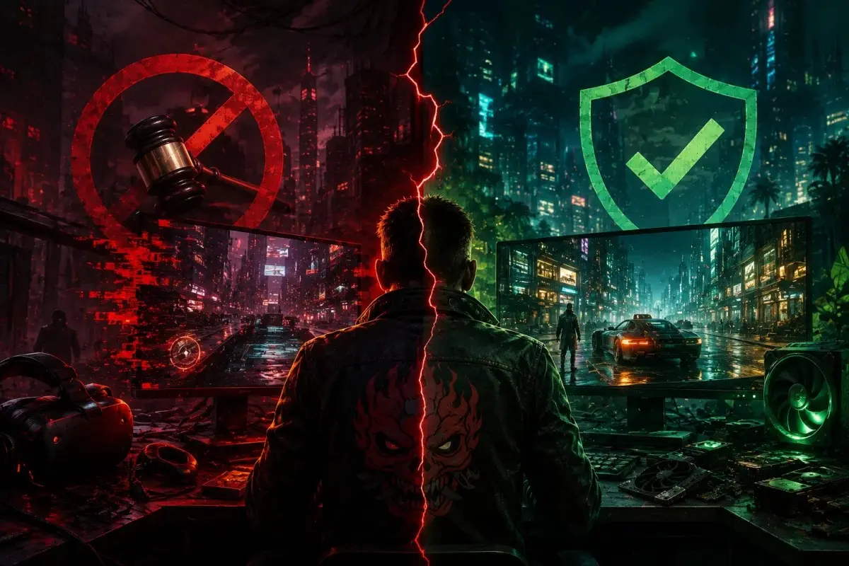 Cyberpunk 2077 modding dispute showing different outcomes for paid mods and community-created content.