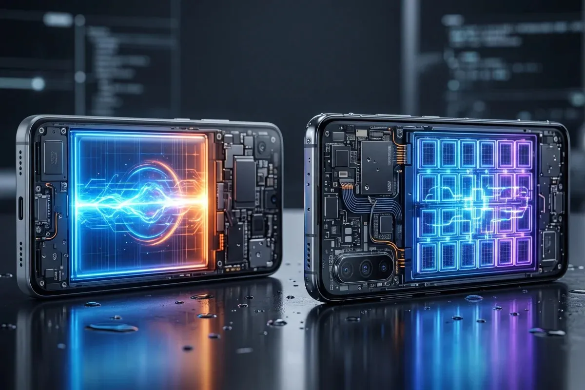 Xiaomi Redmi Note 17 series phones comparing display and battery technology